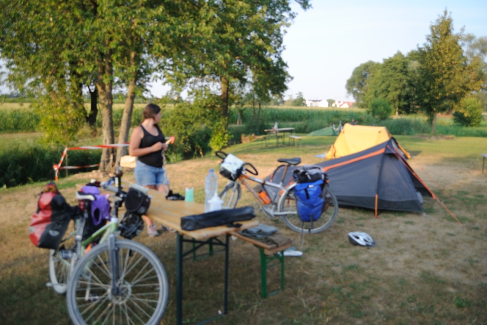 Noche en camping de Neustadt a.d. Donau